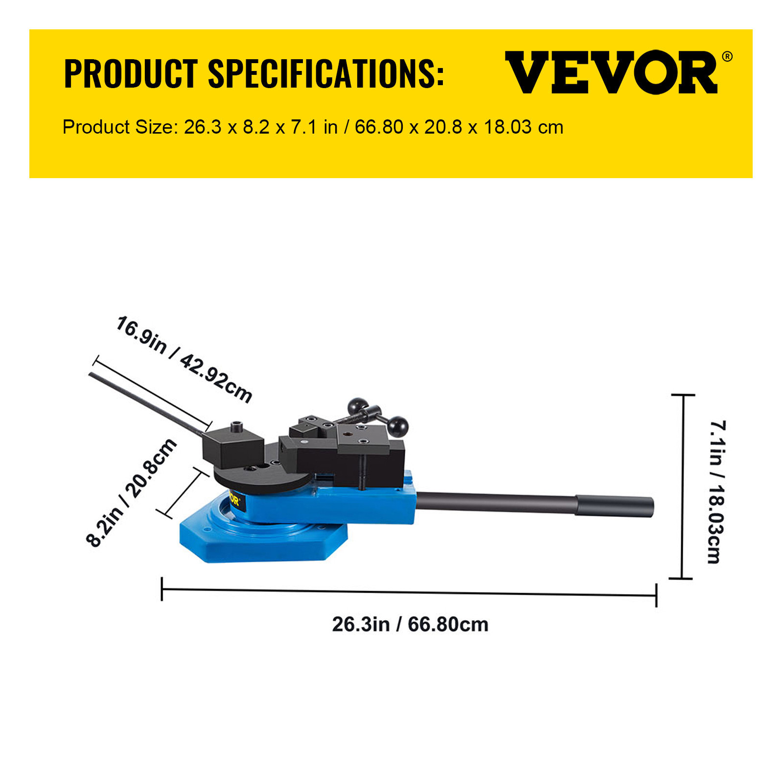 VEVOR SBG-40 Universal Metal Bender Scroll Bender Spiral Plate Round Square Flat