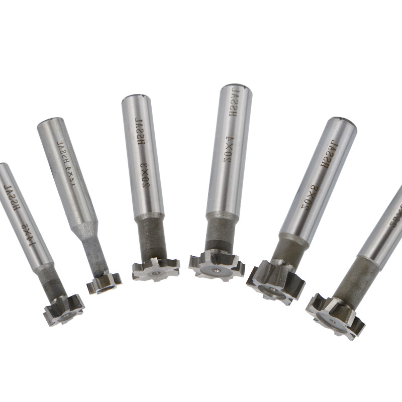 8/10mm T-slot Milling Cutter HSS Metalworking Cutter Tool End mill Drill Bit
