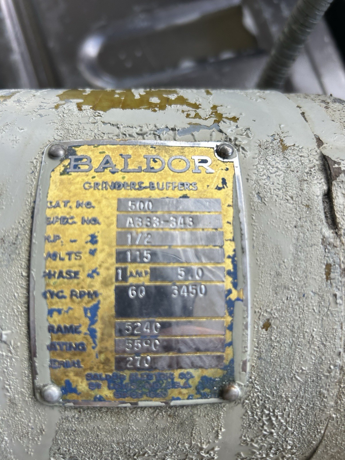 Baldor 500 Bench 6″ Grinder 1/2 HP