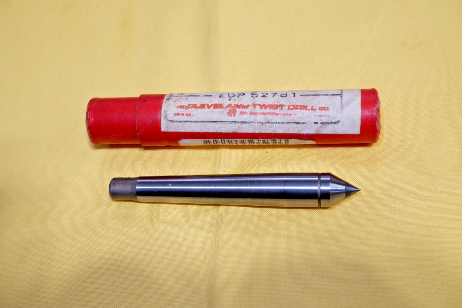 Cleveland Twist Drill, Carbide Tipped Dead Center, No. 1 Taper Shank – FreeShip