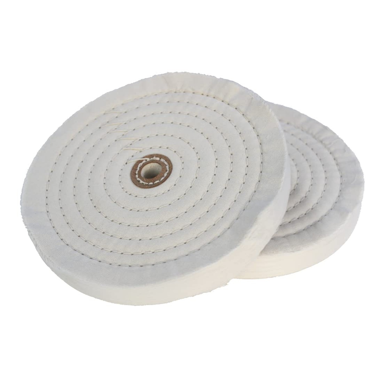 2 Pack Extra Thick 8 Buffing Wheels, 70 Ply, 5/8 Arbor Hole, Polishing Wheel New