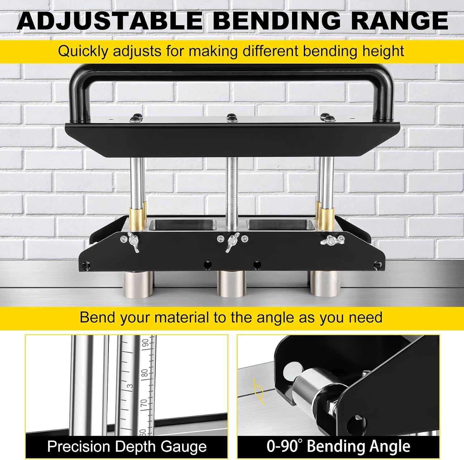 3 Station Edge Roller Bender for 5/8″ to 4″ Elbows | Heavy-Duty Bending Tool