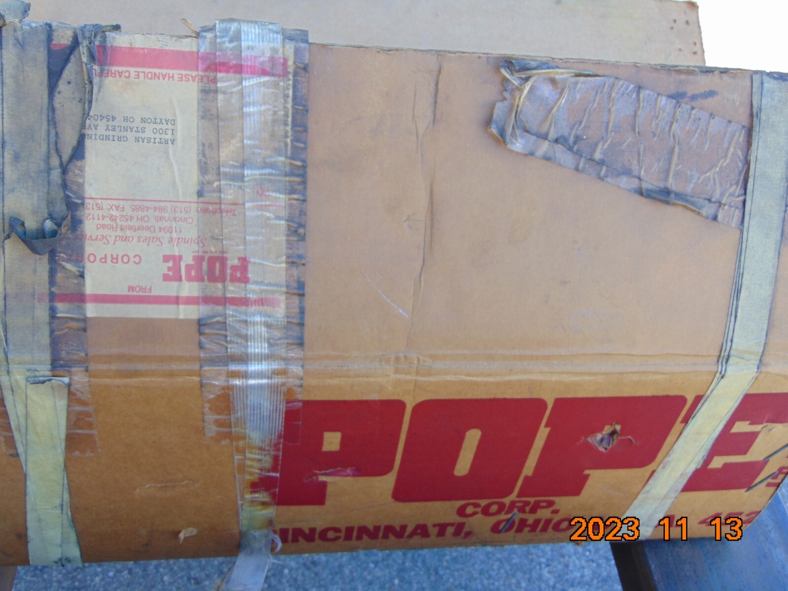 NEW POPE GRINDER SPINDLE EX-CELL-0 STYLE 317 10,000 RPM MAX