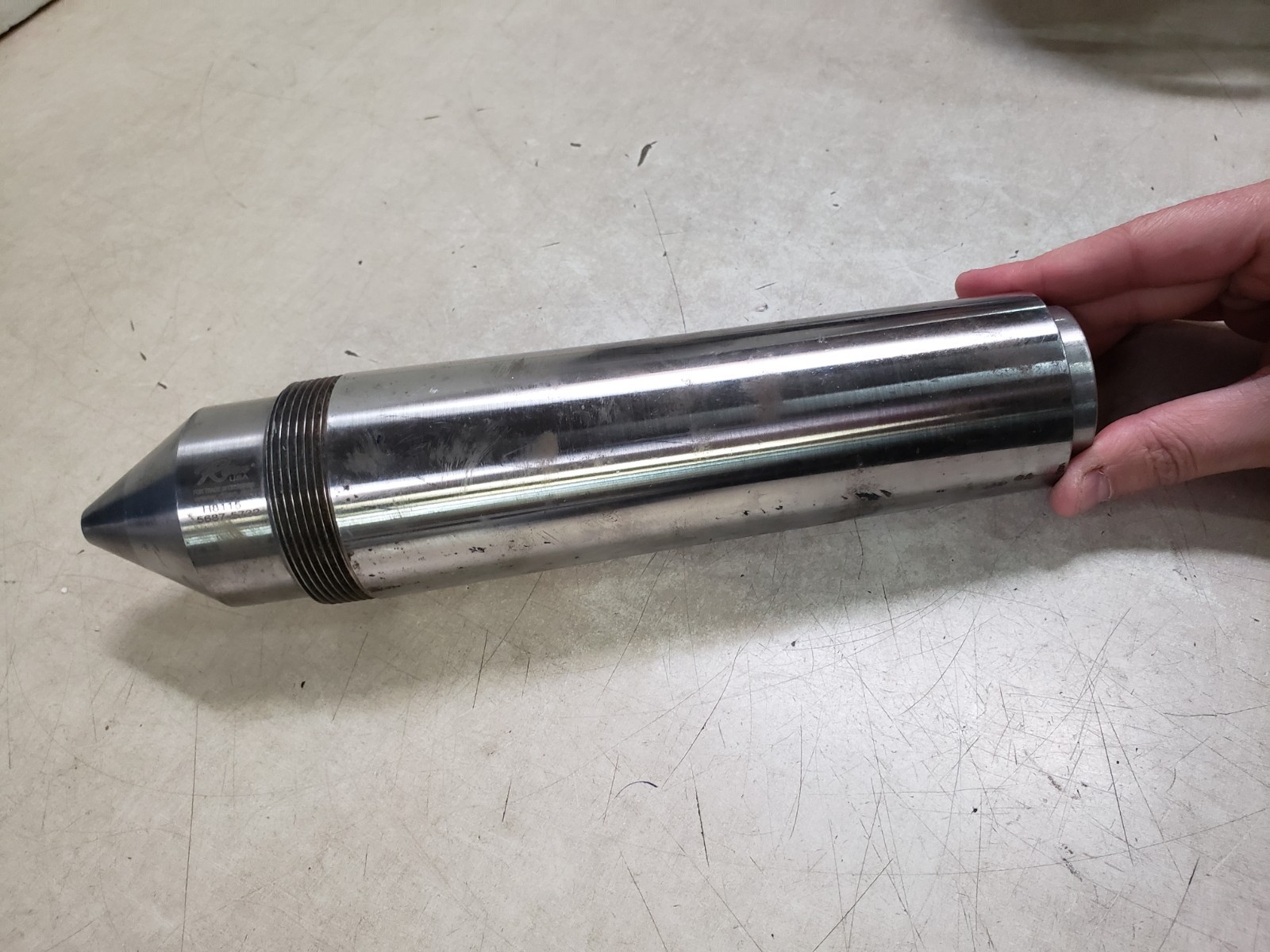 Riten 5/8″ Head Dia, Steel Long Point Solid Dead Center 5687-5732
