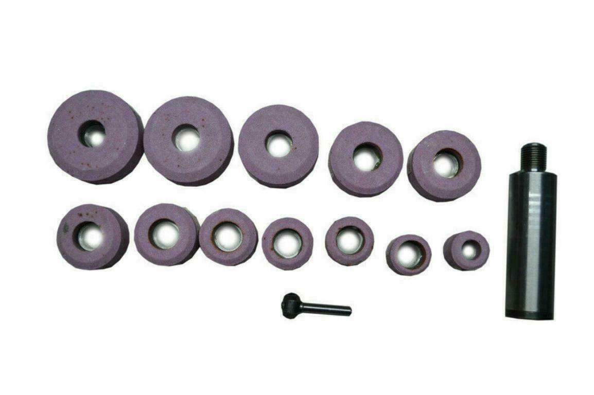SIOUX VALVE SEAT PINK GRINDING WHEELS SET 12 PCS STONE HOLDER STAR DRIVE 11/16″