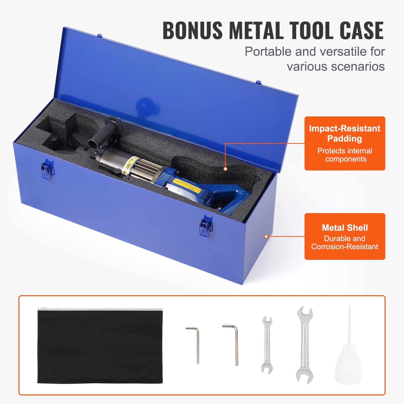 Uimoso 1500W Electric Hydraulic Rebar Bender for 6-20mm Rebar