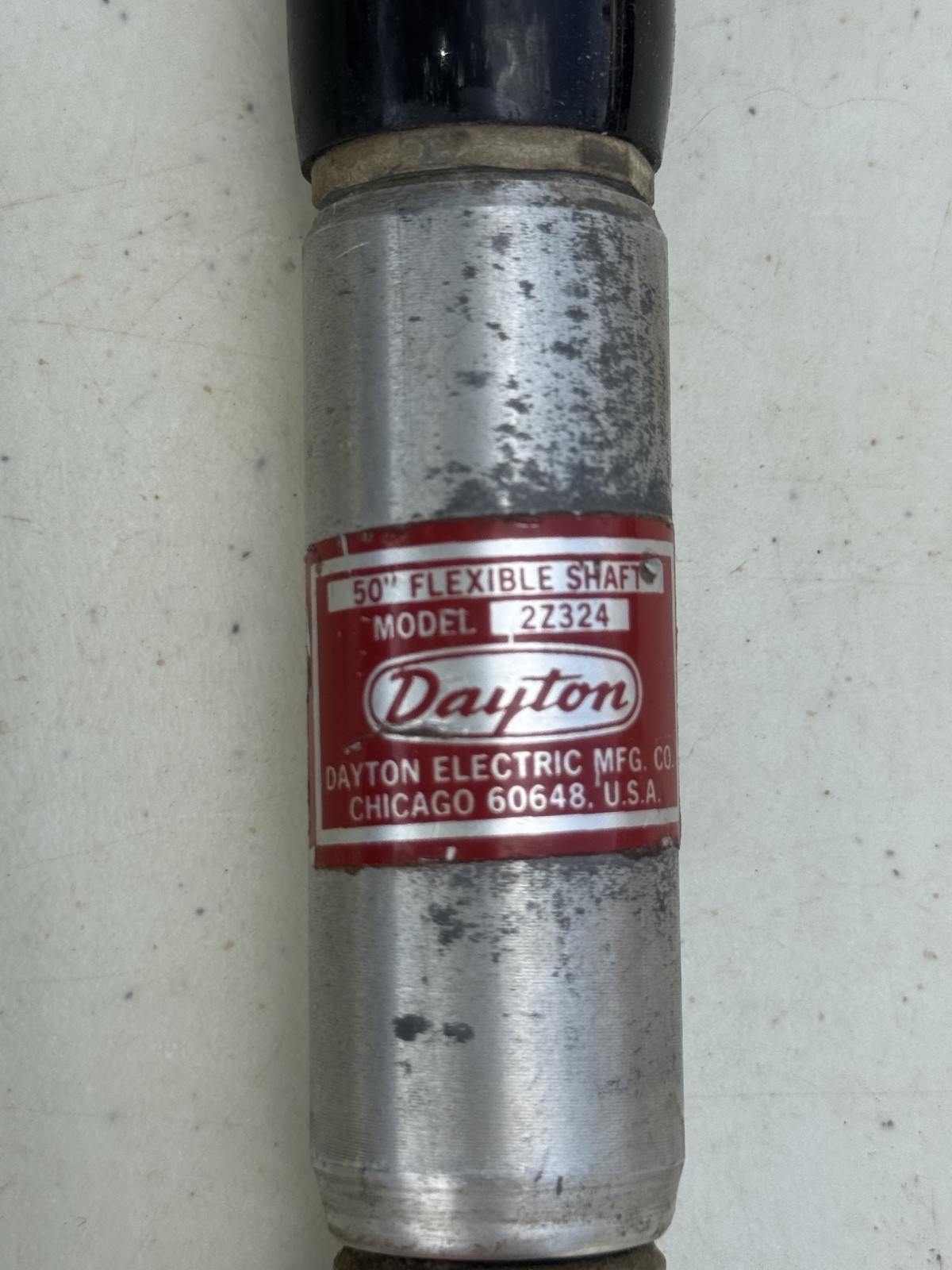 Vintage Dayton 50″ Flexible Shaft 2Z324 with 1/2″ Craftsman Chuck & Key