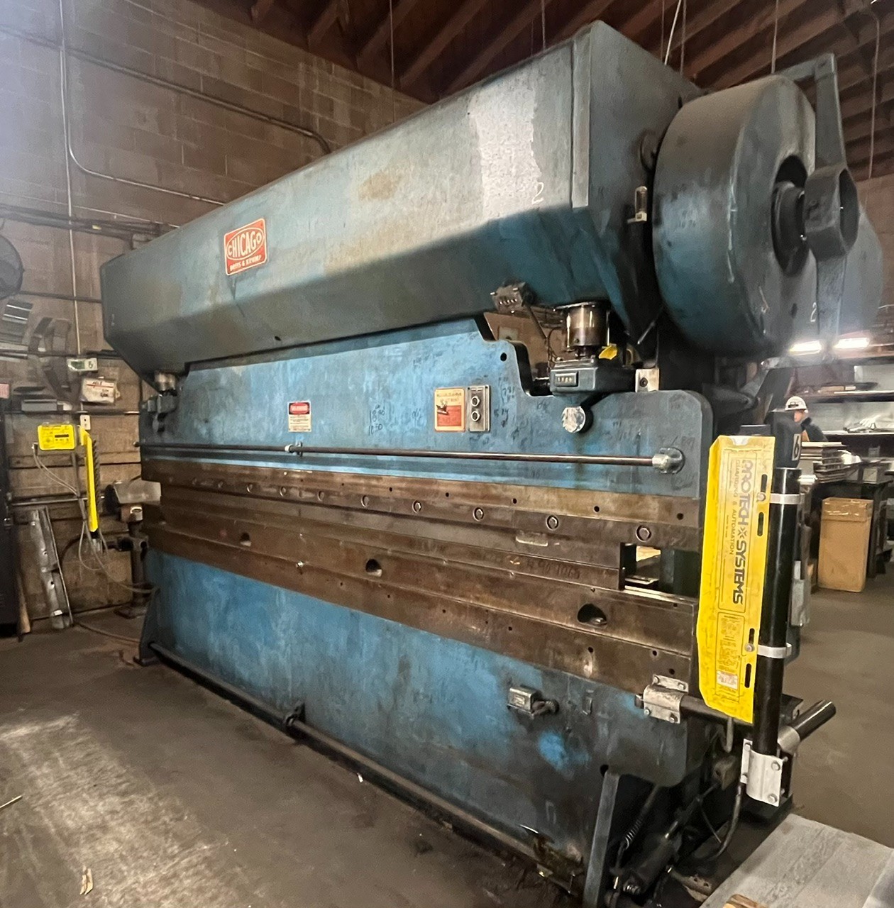 12’ chicago press brake with safety