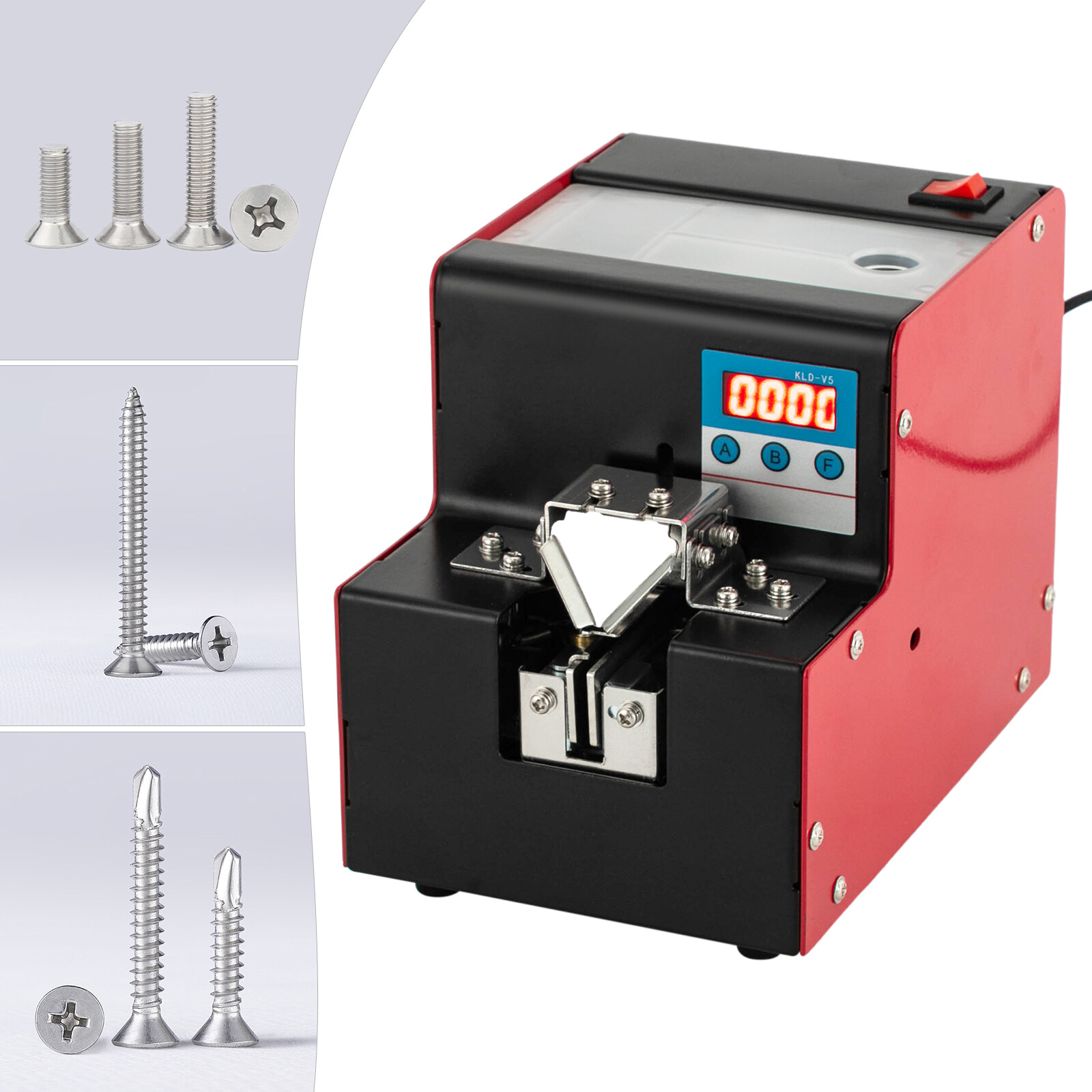 Automatic Screw Feeder Machine Adjustable Rail For 0.04″-0.2″ Dia. 0.79″ length