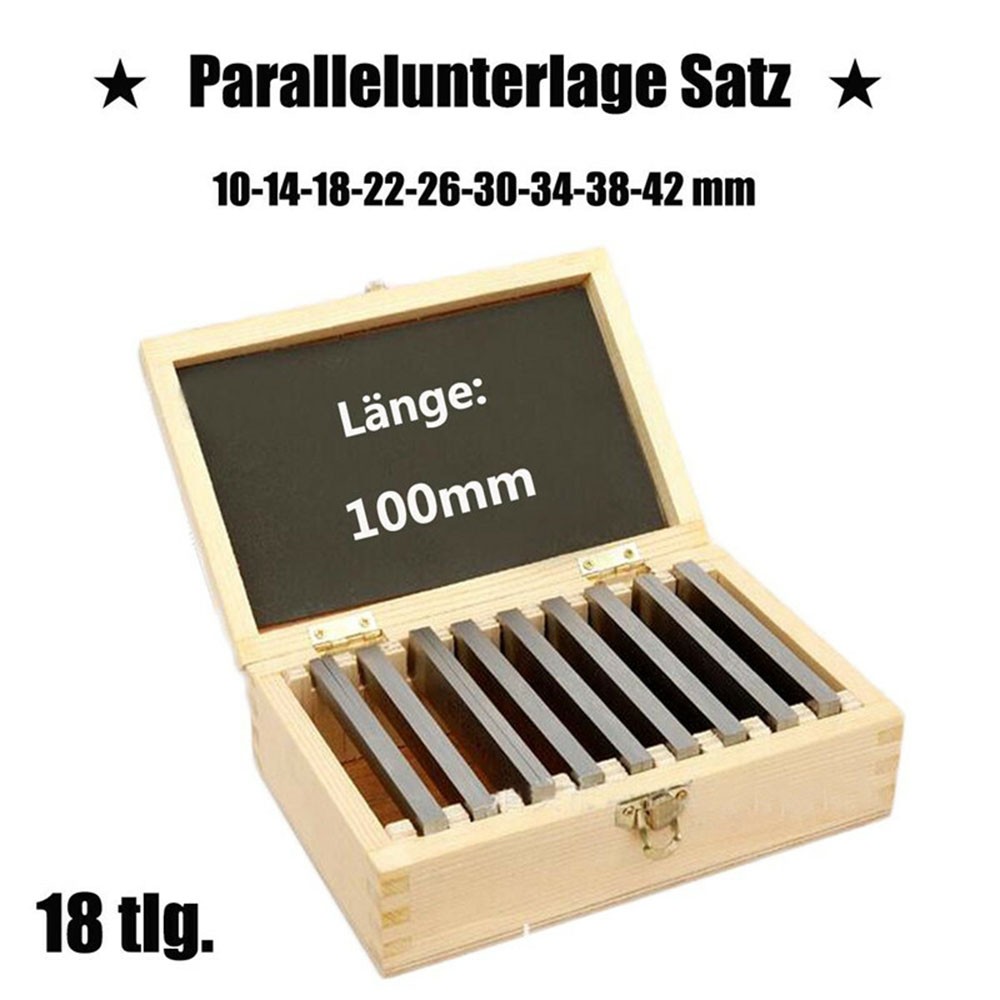 Milling Gauge Set Pads 100mm Block 18Pcs Pad Parallel 9Pair CNC High-precision ~