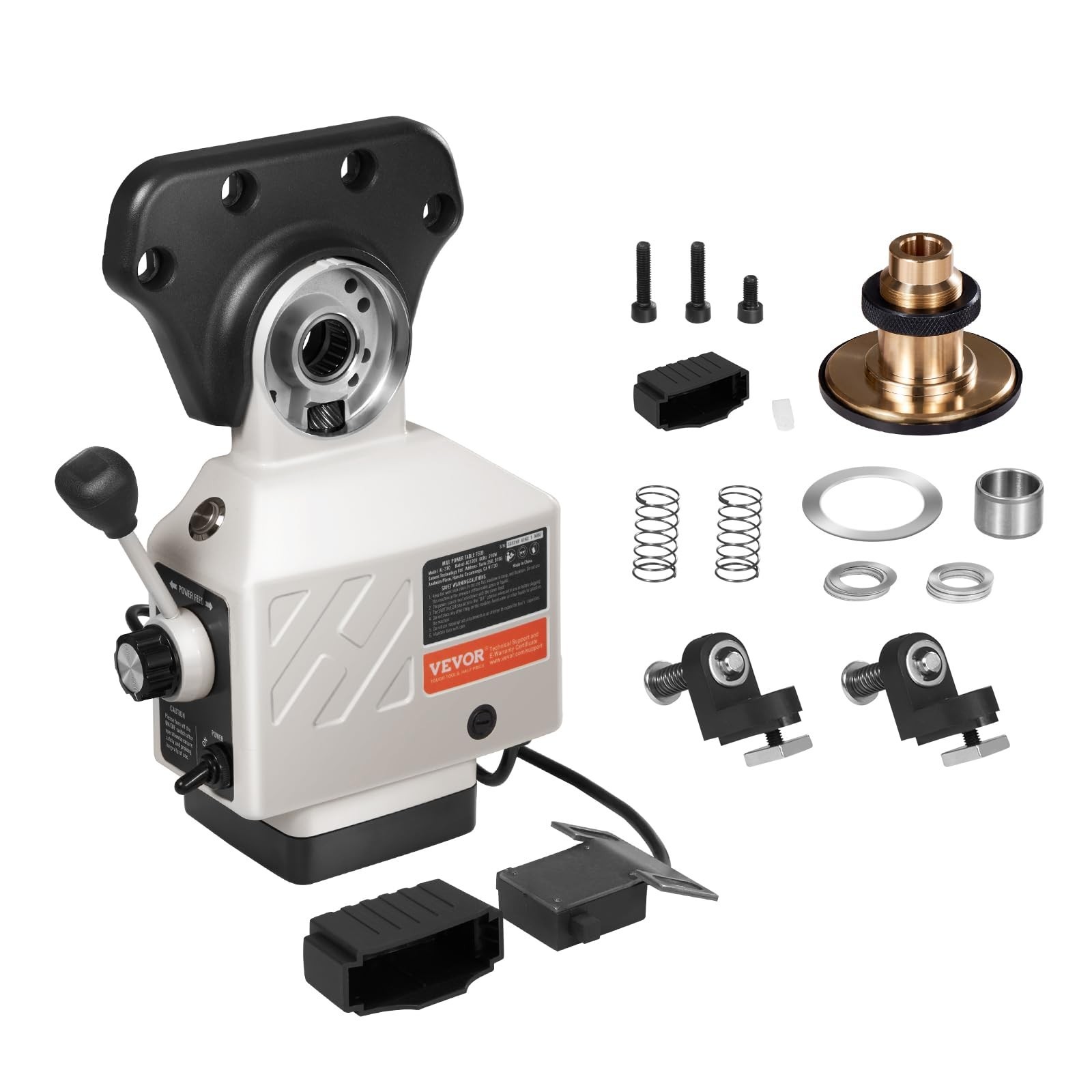 Power Feed X-Axis 450 in-lb Torque Milling Machine 0-200 RPM Table Feed 110V