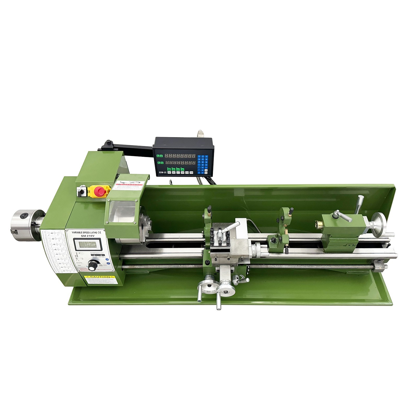 1100W Double Chuck Metal Bench Lathe 110V 8″x29.5″Precision Lathe w/Grating Rule