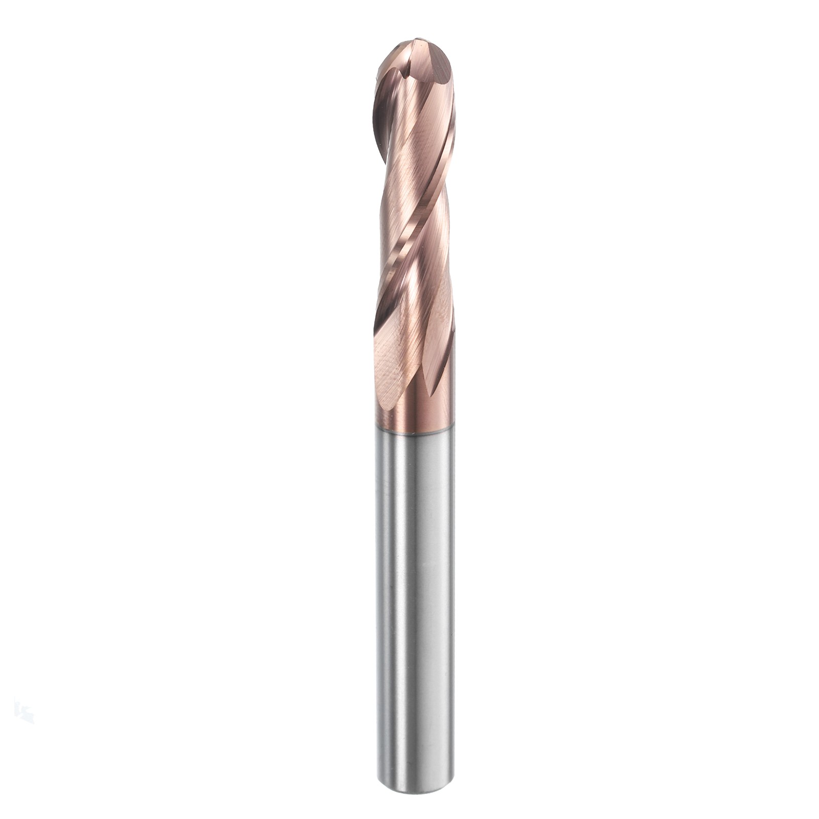 2 Flute Ball Nose End Mill 1-1/8″ Cutting Length Uncoated for Carving Grinding