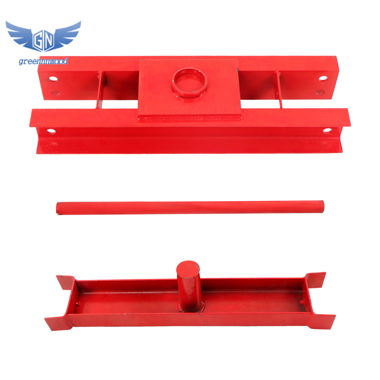 12 Ton / 24,000 lb Shop Press Floor H-Frame Press Plates Hydraulic Jack Stand