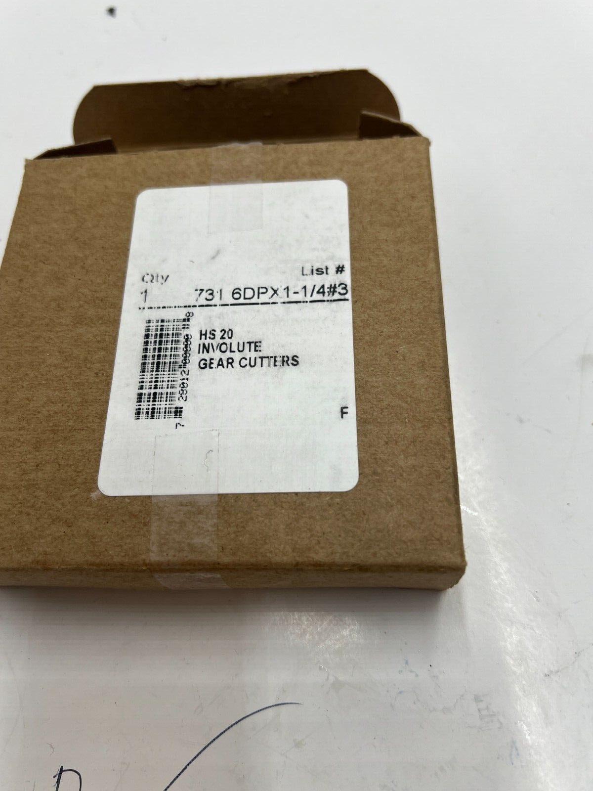 Hanita HS 20 Involute Gear Cutters 731 6DPX1-1/4#3