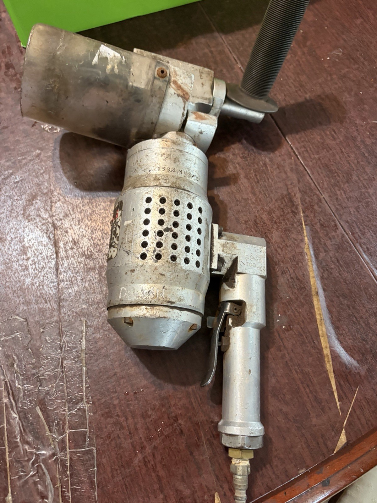 H&S Tool Rockwell Model D Pneumatic Boiler Tube Beveler Tested Working