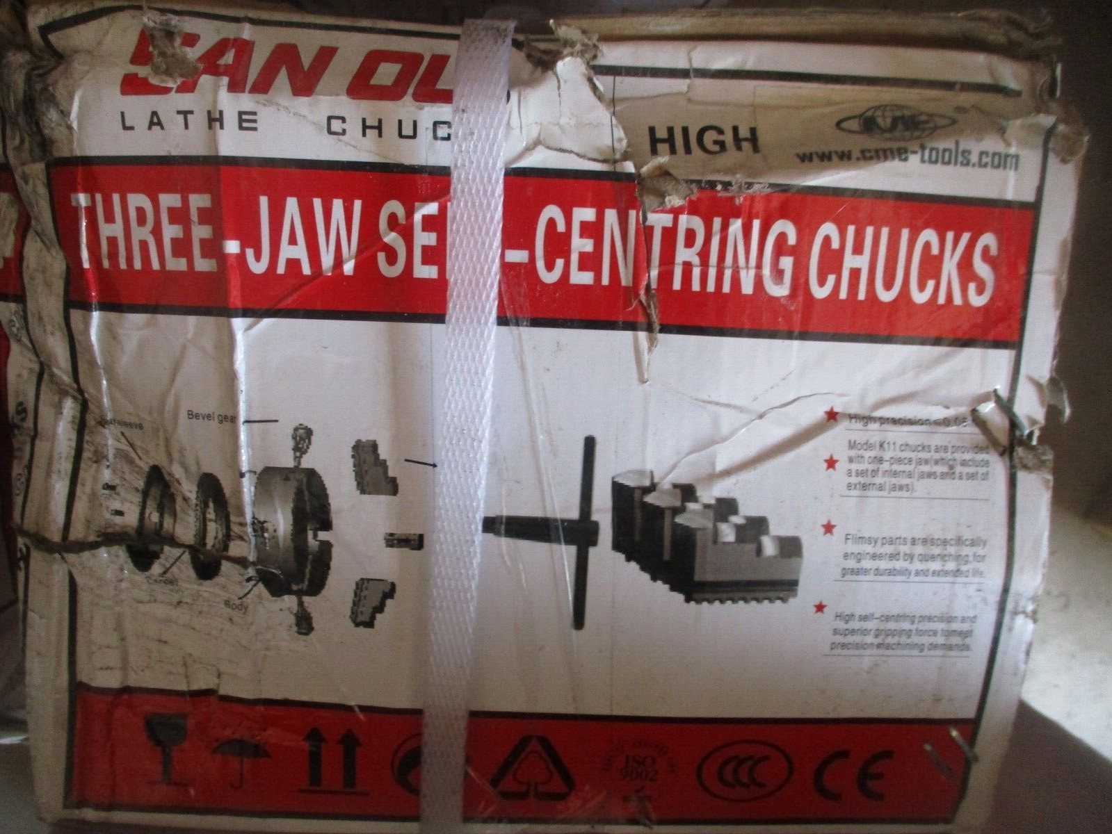 NEW SAN OU K11-200A 8″ 3 JAW CNC SELF CENTERING LATHE CHUCK