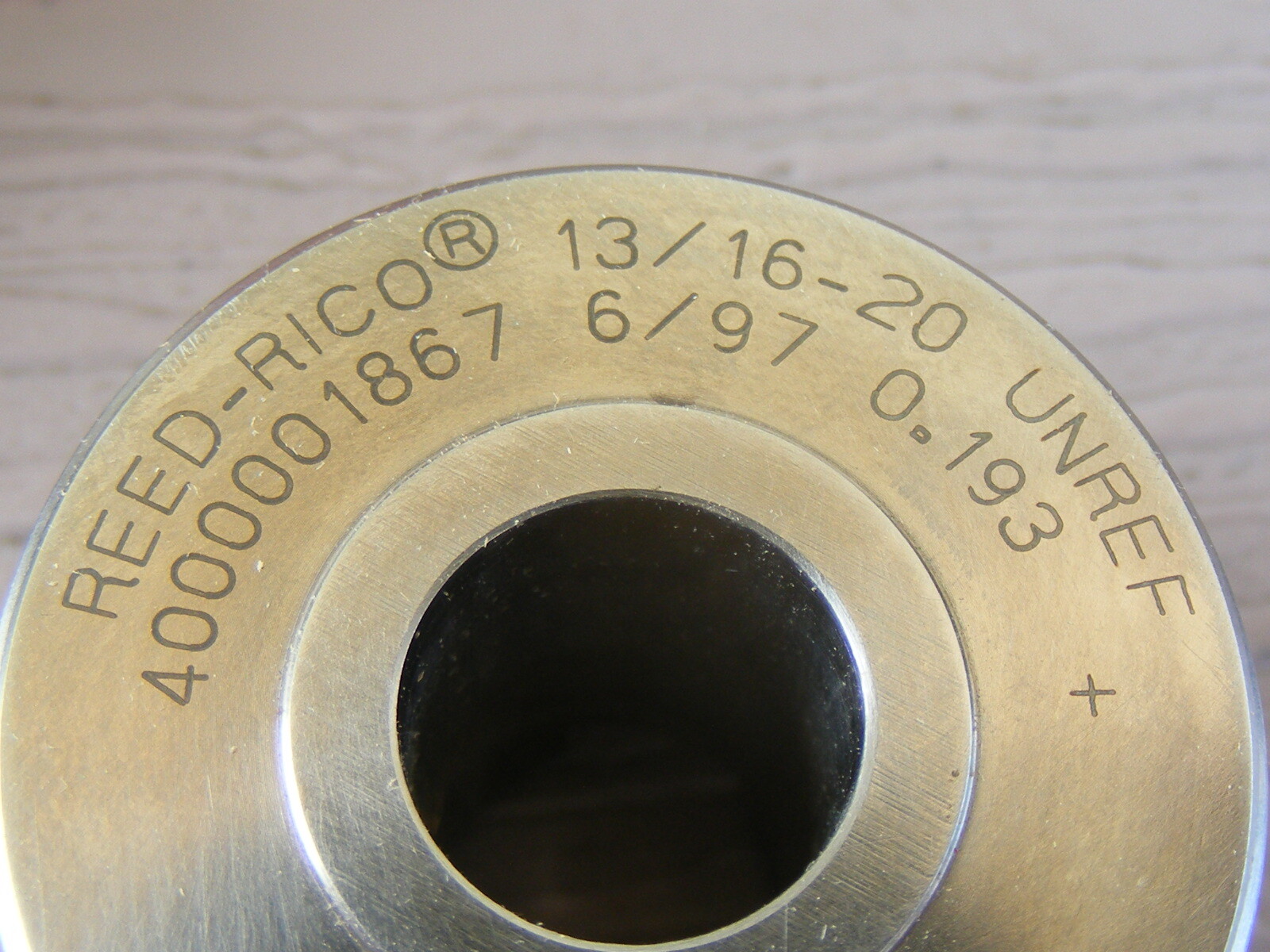 Reed Rico Thread Roll Rolling Die 13/16 – 20 UNREF Unused