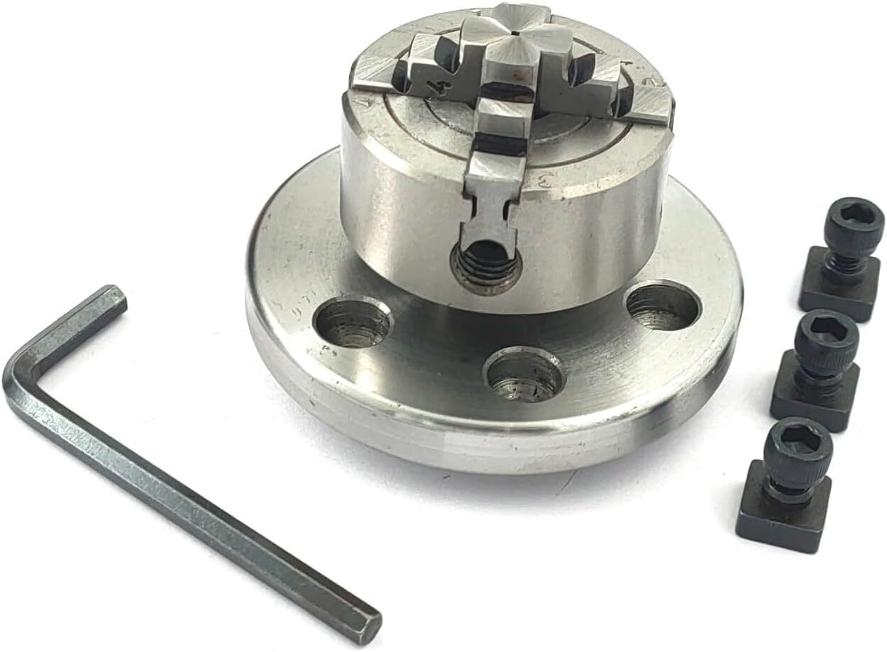 Small Chucks for 3″ & 4″ Inch Rotary tables with Steel Back Plate