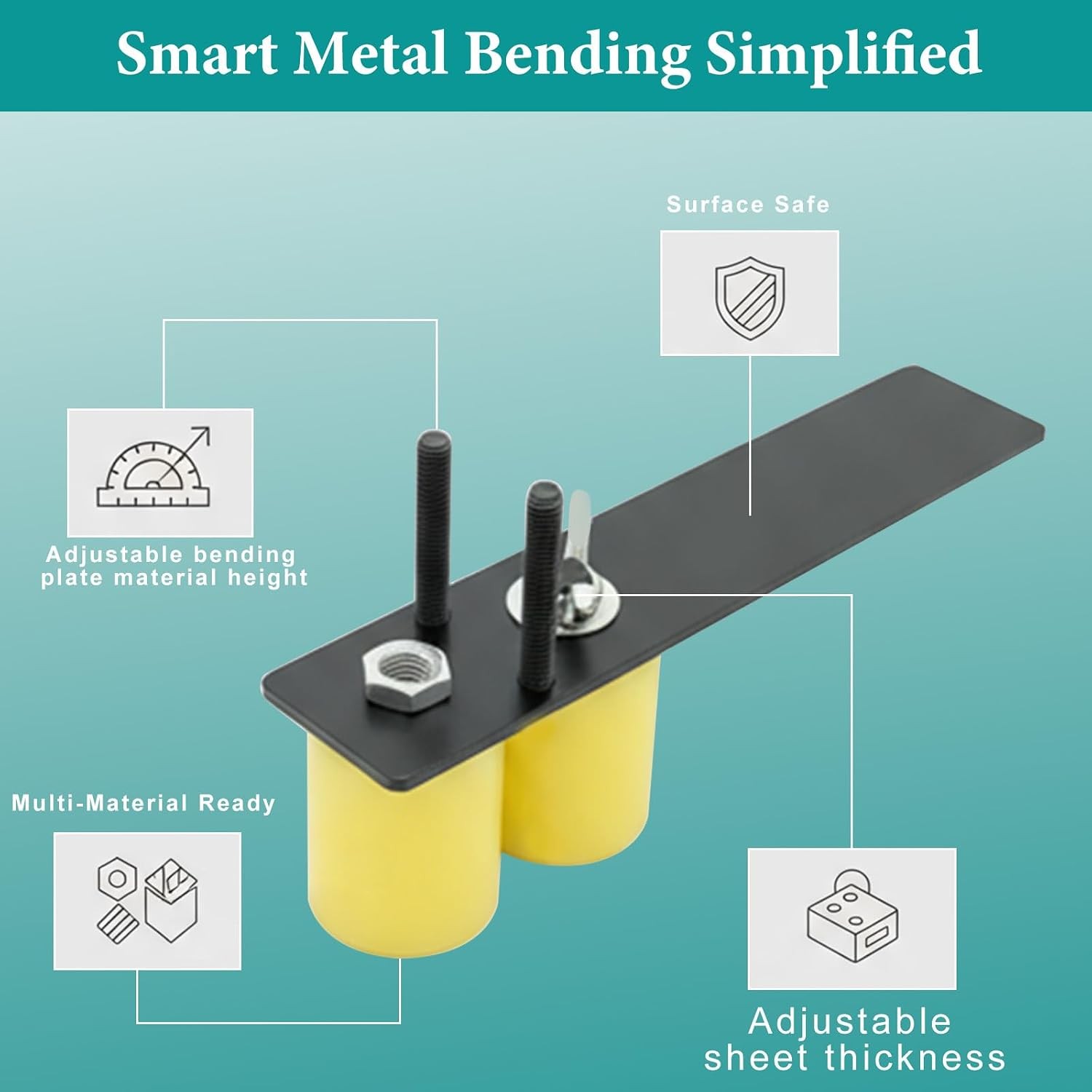 Adjustable Metal Bender Hand Tool for Roofing Sheet Metal Roller Bender 0-90°
