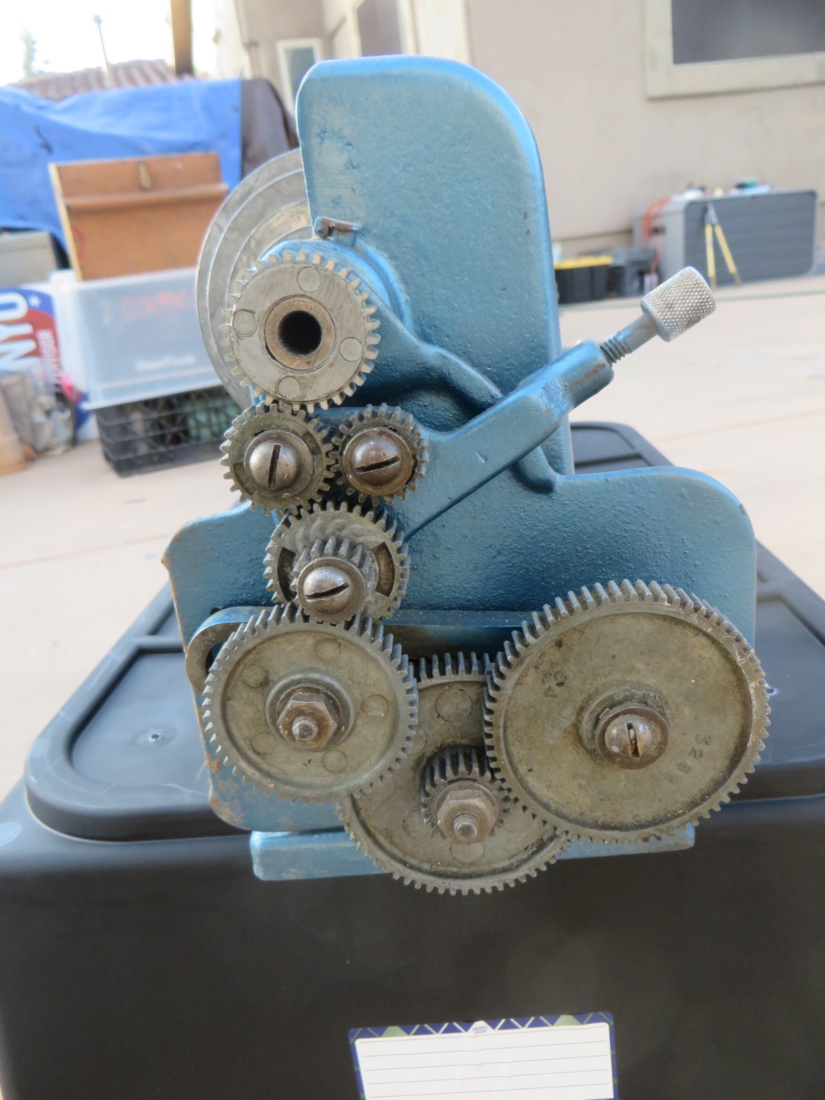 Vintage Craftsman Mini Lathe 1930s Blue
