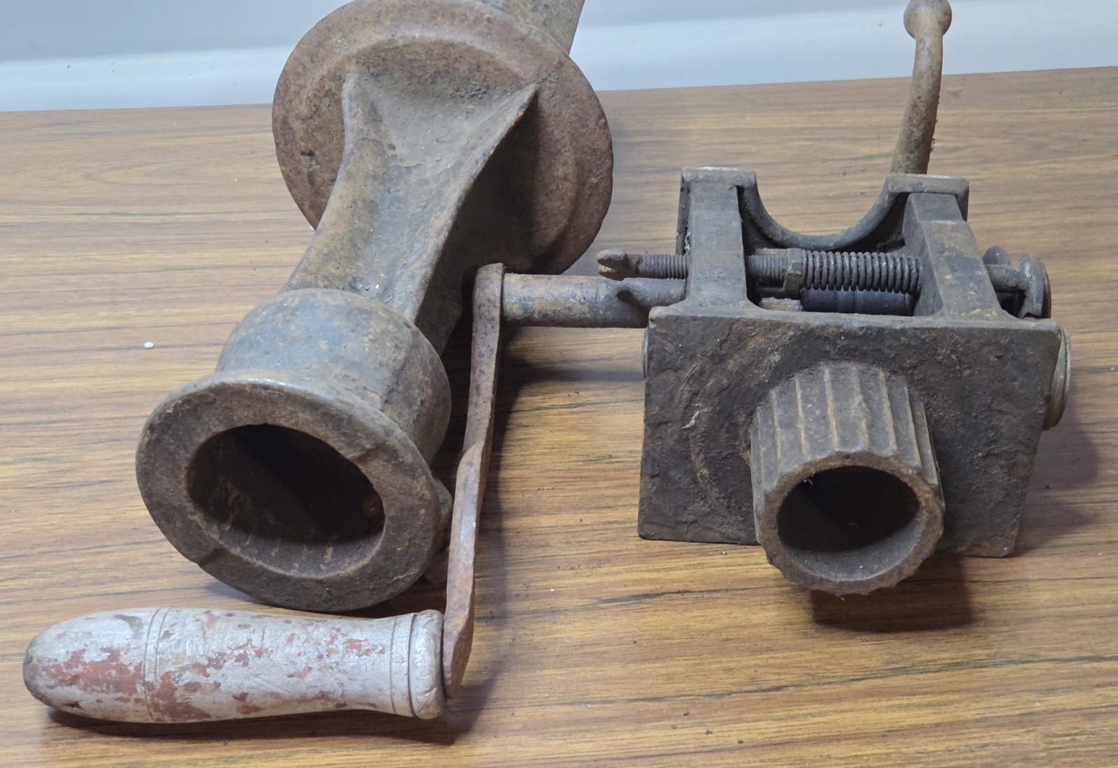 Antique Tinsmith Crimping Beading Machine Hand Crank Sheet Metal Industrial Tool