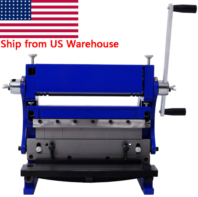 12″ 3-In-1 Sheet Metal Machine, Shear Brake Slip Roll, 20-Gauge