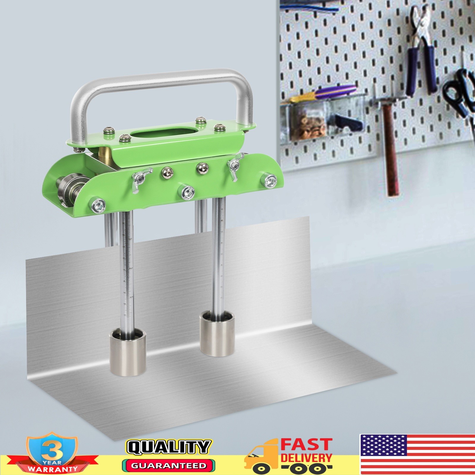0-90° Metal Bending Tool Green Hand Sheet Metal Bender Bending Machine W/ Shears