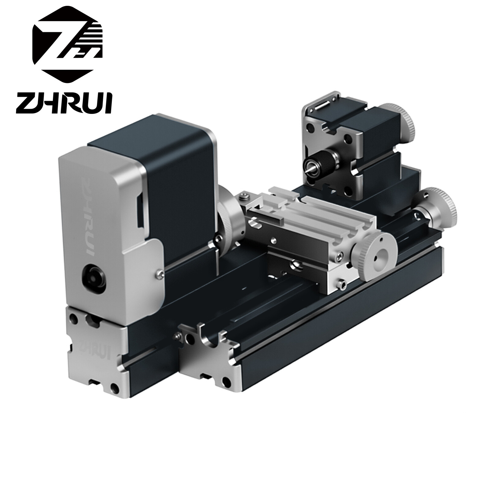 ZHRUI 60W 12,000RPM DIY All-metal Miniature Didactical Lathe For Woodworking