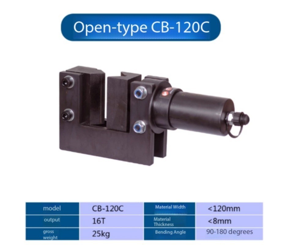 Hydraulic pipe bender for bending elbows, power busbars, and aluminum sheets