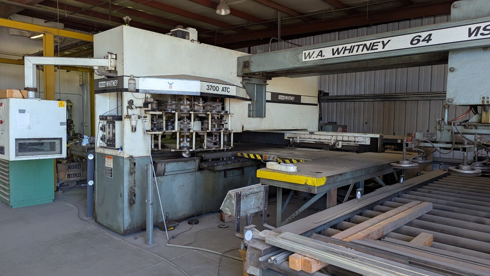Esterline Whitney 3700 ATC Turret Punch Press Automatic Manual Electric