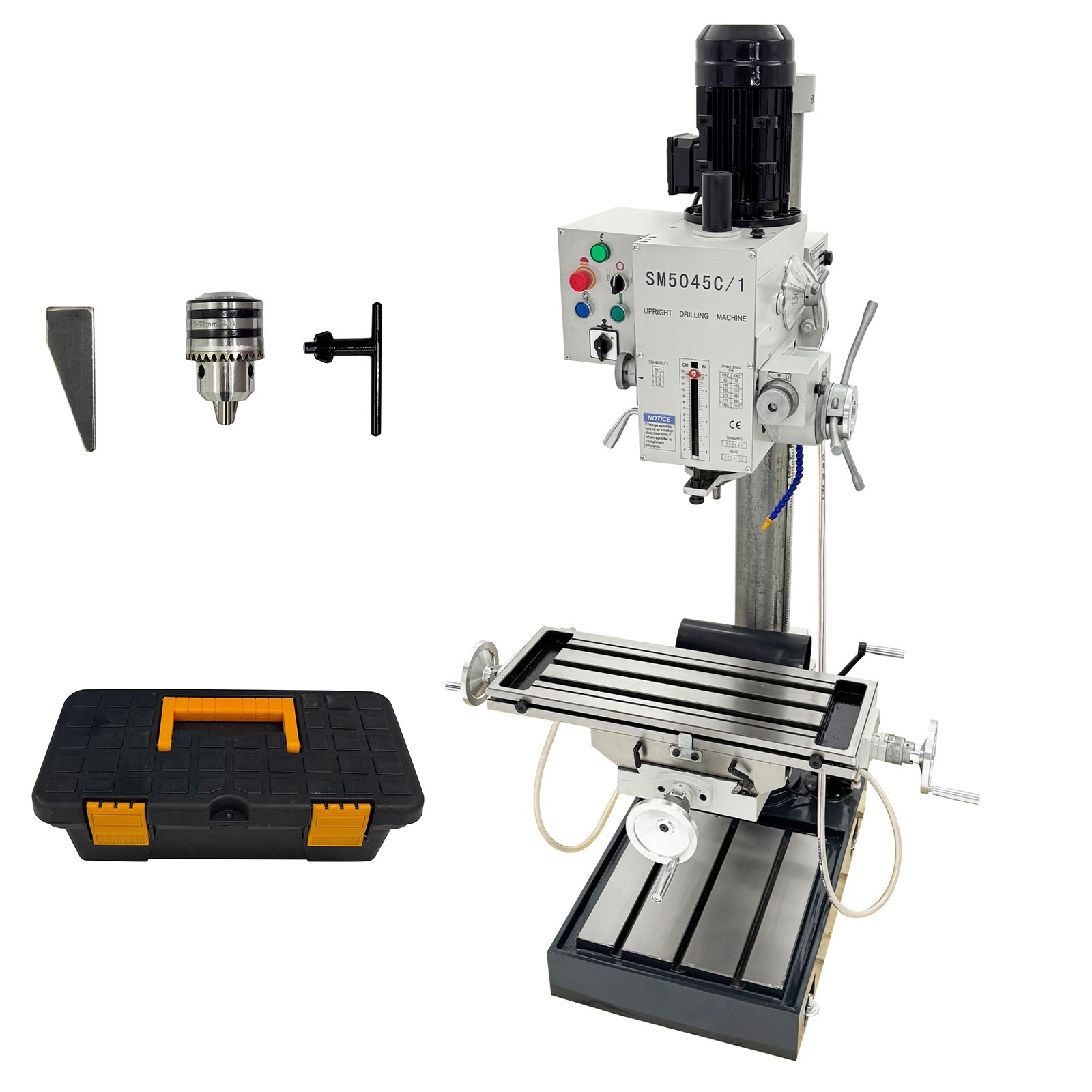 Gear Head Vertical Drill Press Drilling Tapping Machine Automatic Feed 220V 3PH