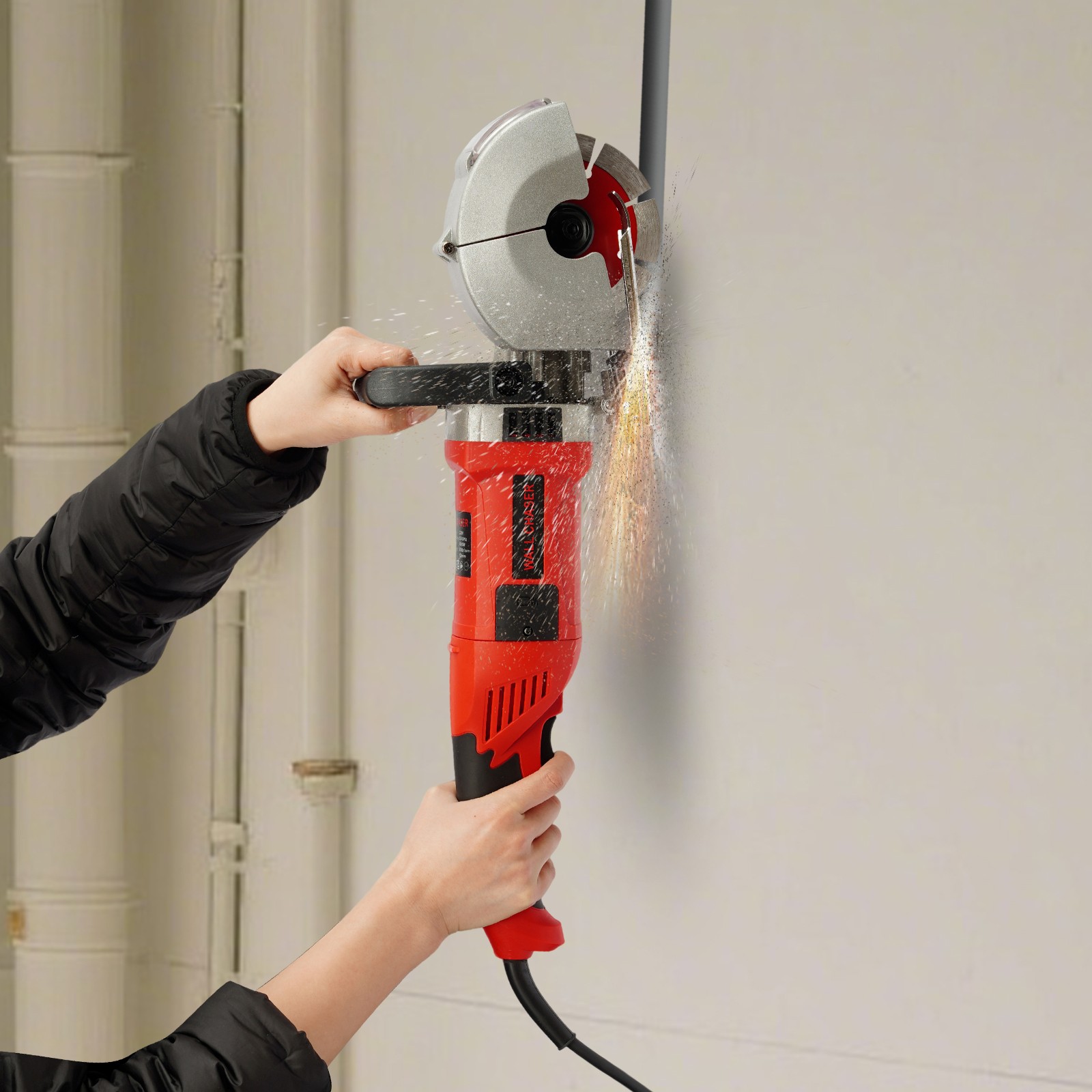 Electric Wall Groove Cutting Machine, Slotting Machine, Concrete Wall Chaser