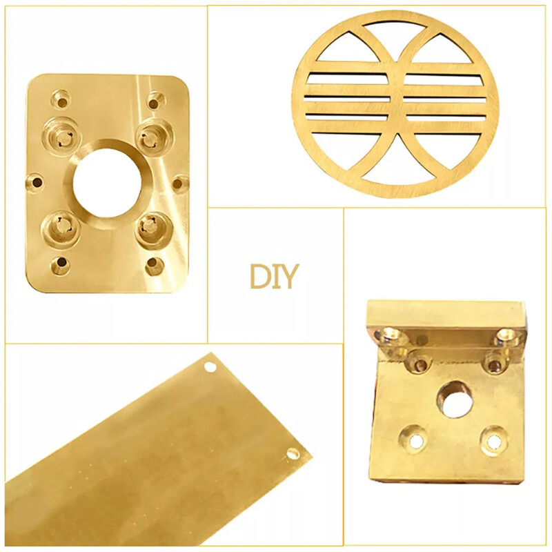 H62 Brass Sheet 0.5mm to 6mm Thickness DIY Copper Plate Durable Multiple Sizes