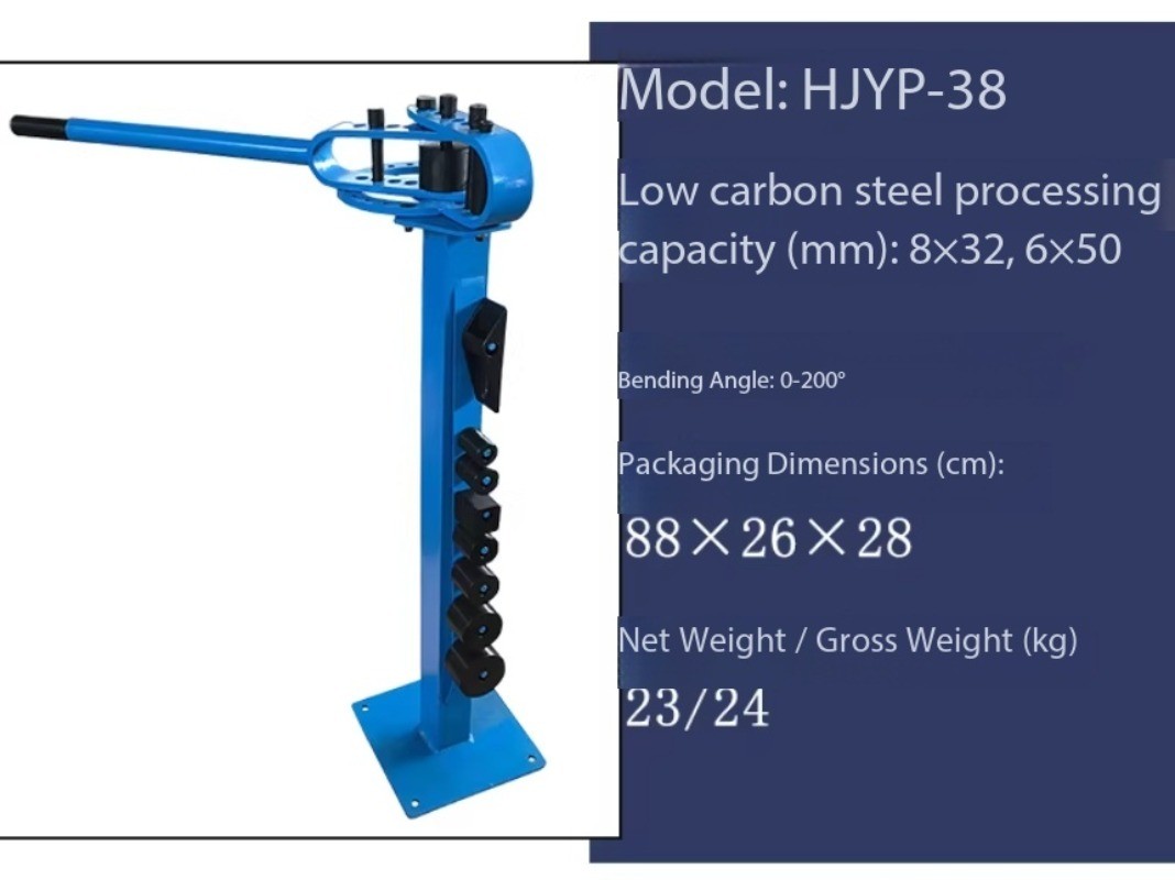 Floor-Standing Metal Bending Machine Manual Bench-Top Pipe Bender Flat Steel