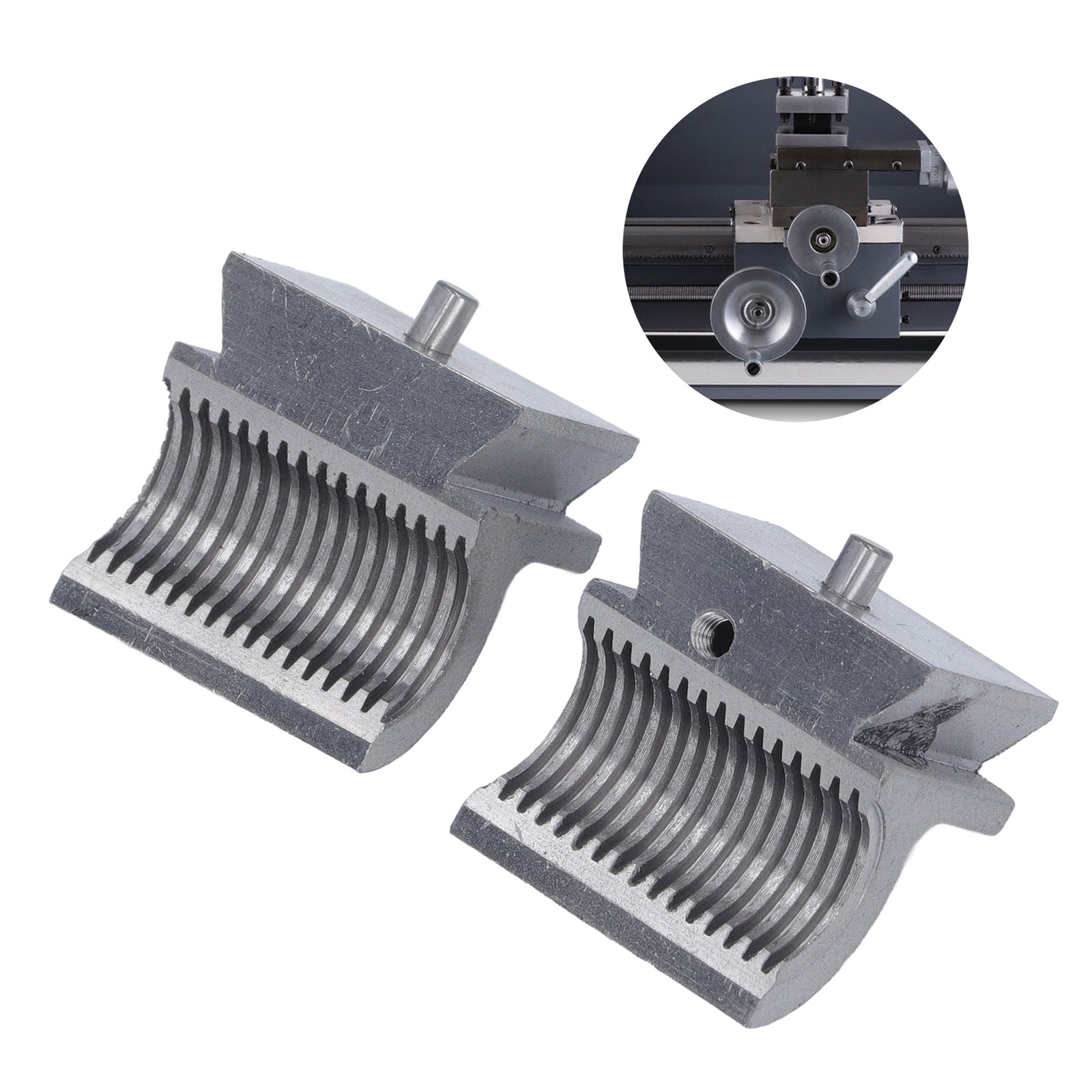2 X Lathe Metric Half Nut 2.0mm Pitch 16mm Diameter Feed Screw Nut For 8×16 BEA