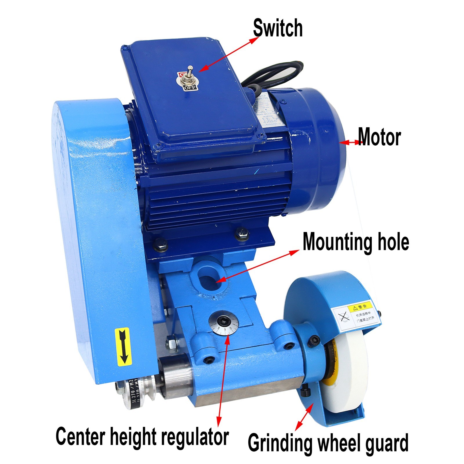 220V Lathe Tool Post Grinder Internal & External Sharpener Grinding Machine New
