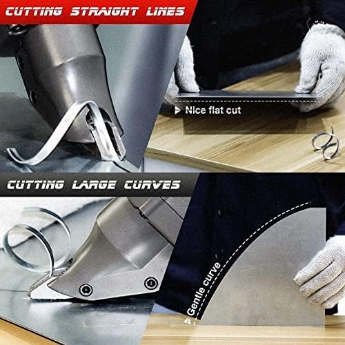 SHALL Electric Metal Cutting Shear, 4.0-Amp Corded Sheet Metal Cutter, Variab…
