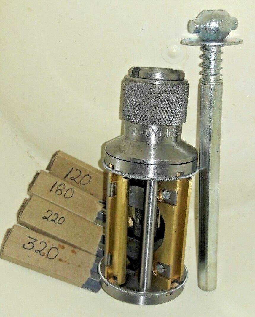 CYLINDER ENGINE HONE KIT 2-1/2″ to 5-1/2″ Honing Machine + 4X SET OF STONES KIT