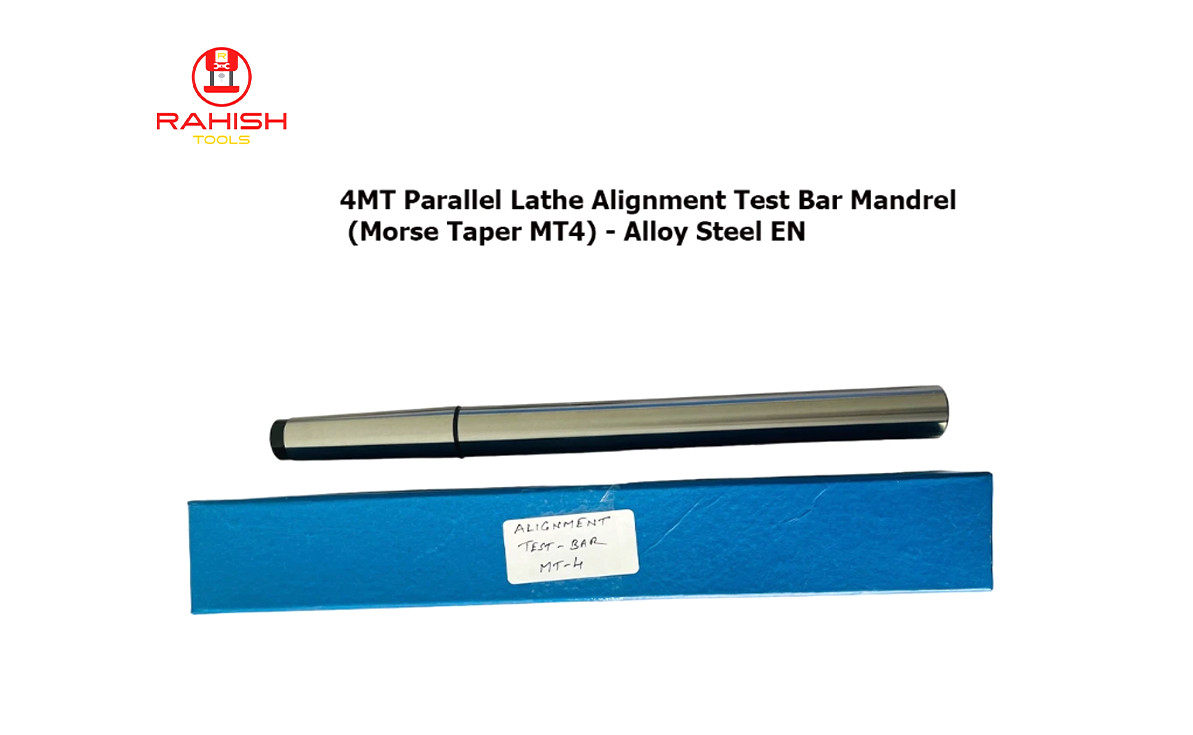 Parallel Lathe Alignment Test Bar Mandrel (Morse Taper MT4) 4MT – Alloy Steel EN