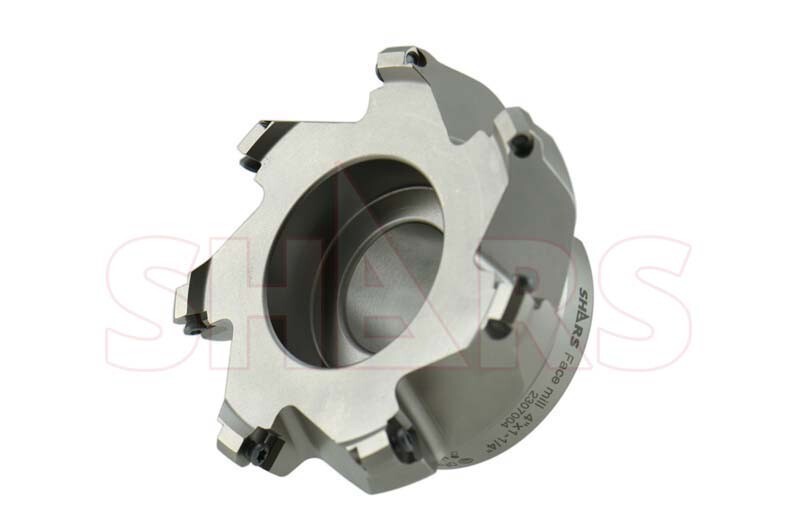 Shars 4″ 45° Indexable Face Mill for OFKT Insert 7 Flutes 2 OAH NEW P[