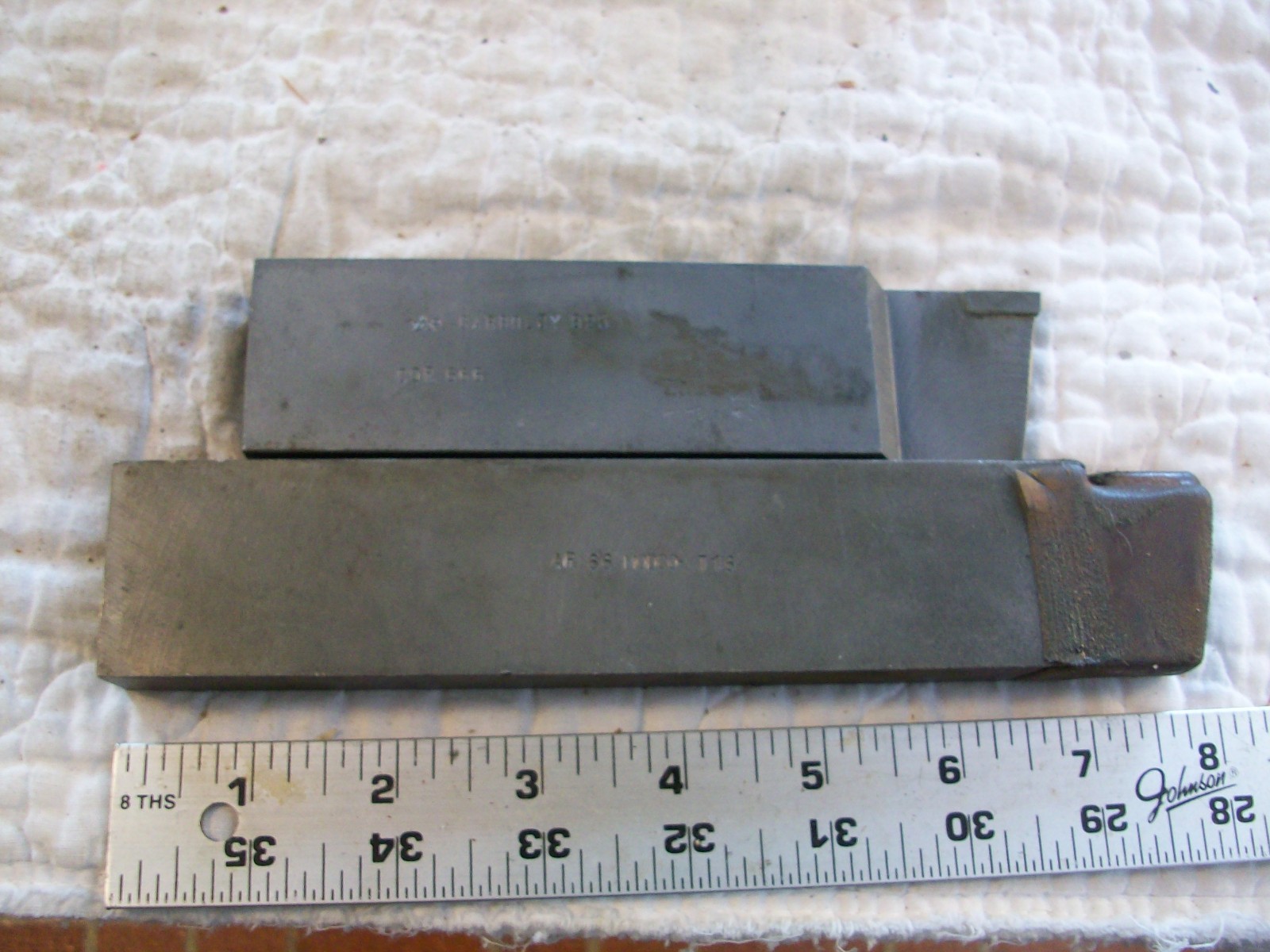 2 Cemented Carbide Tipped Cutting Tools 6″ Carboloy 820 COR 666 8″MODCO AR66 T16