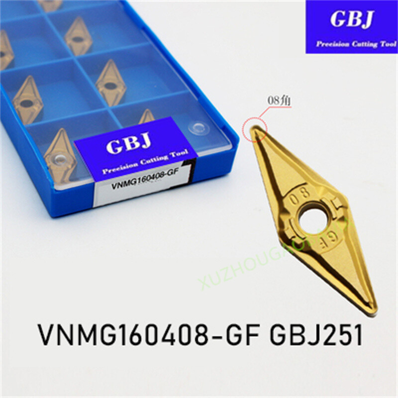 GBJ-CNC VNMG160404-GF VNMG160408-GF GBJ251 Carbide turning insert fine finishing