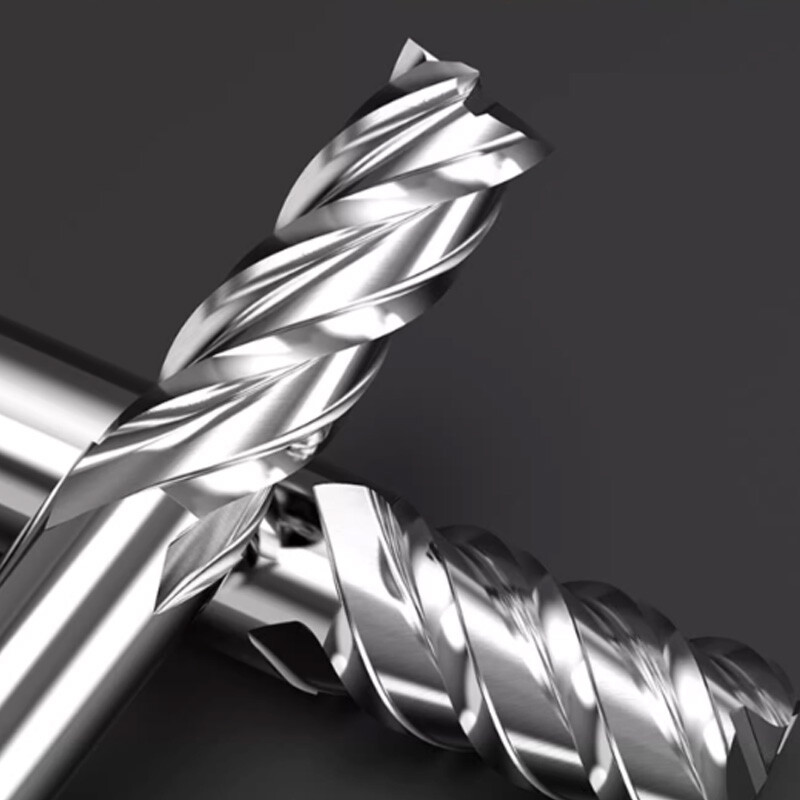75° Metal Ceramic End Mill Cutter 2 Flute 4 Flute Milling Cutter Straight Shank
