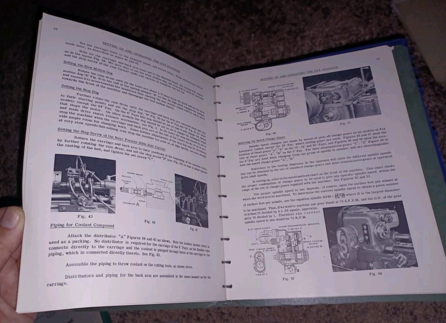 Jones & Lamson FAY Automatic Lathes Operating Instructions Manual ORIGINAL Book!