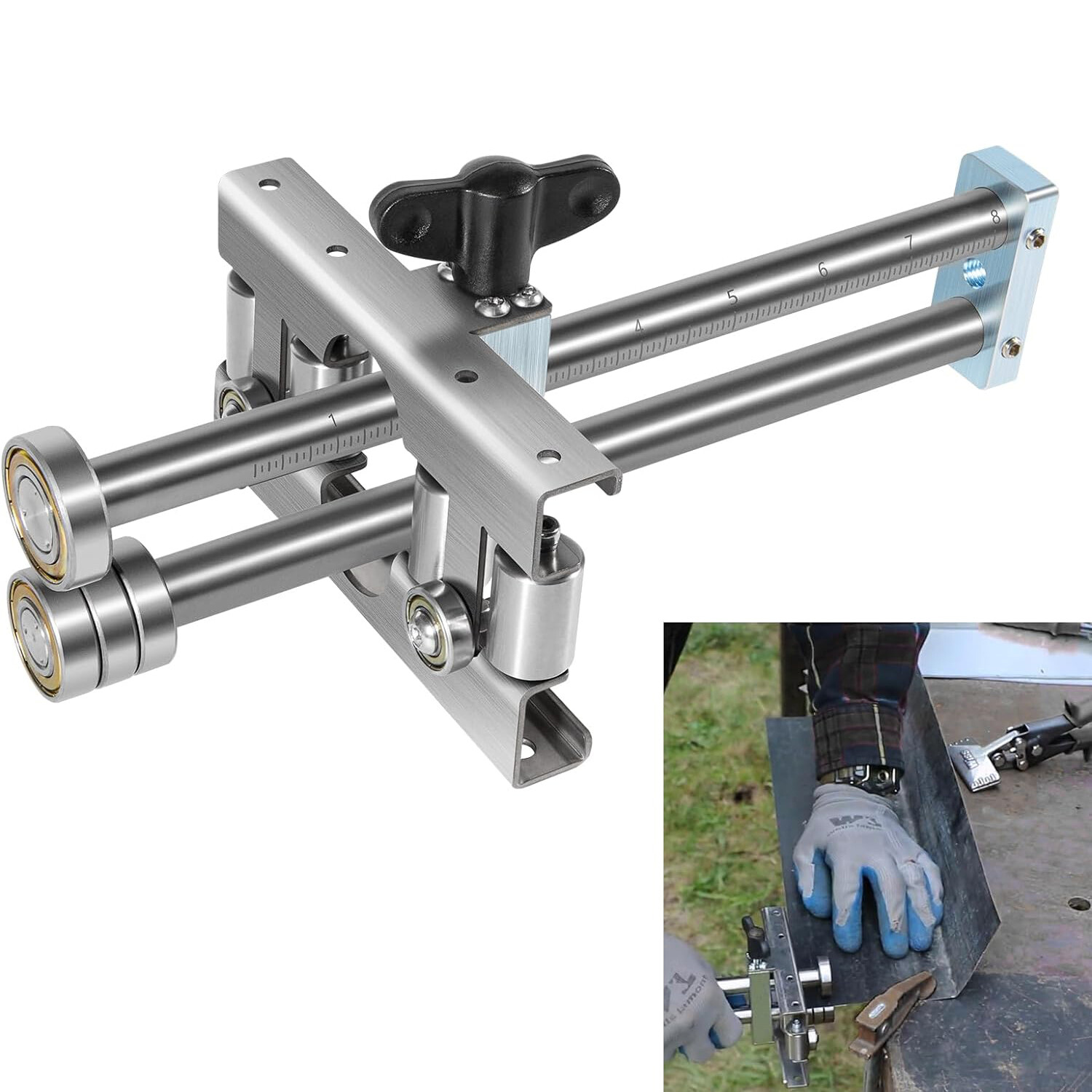2204 Uni Bender,Sheet Metal Bending Tool, Adjustable Bend Height From 3/8″ to 8″