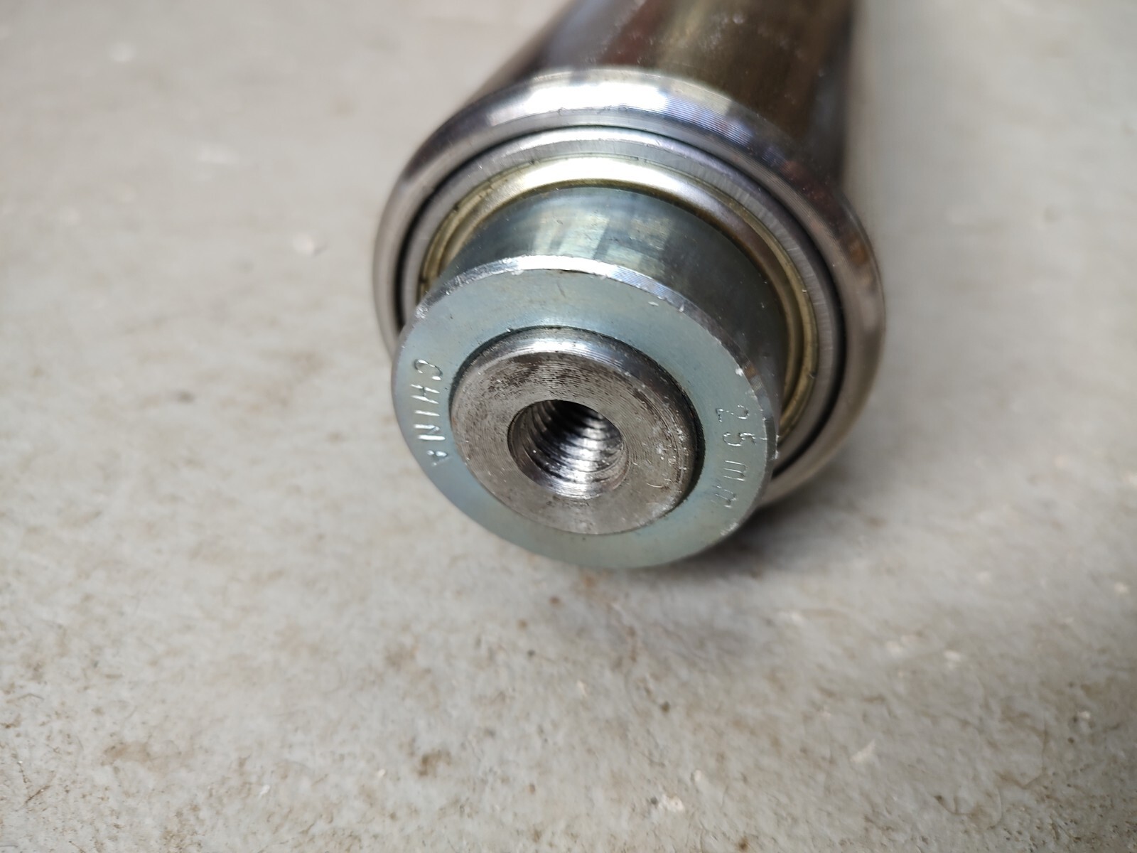 Steel 36″ Metal Roller Bender Machine Pin Roller, 2-3/8″ OD, Ball Bearing Roller