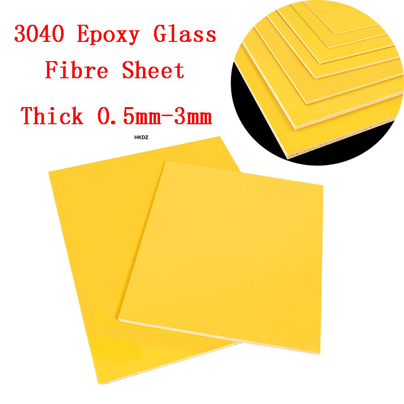 Thick 0.5mm-3mm 3040 Epoxy Glass Fibre Sheet Plate Fiberglass Board Insulation