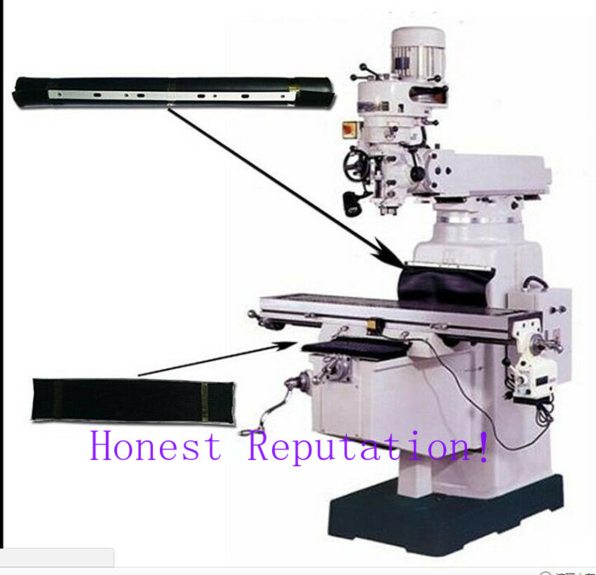 2pcs Milling Machine Part Accordion Type + Retractable Way Cover (Front & Back)