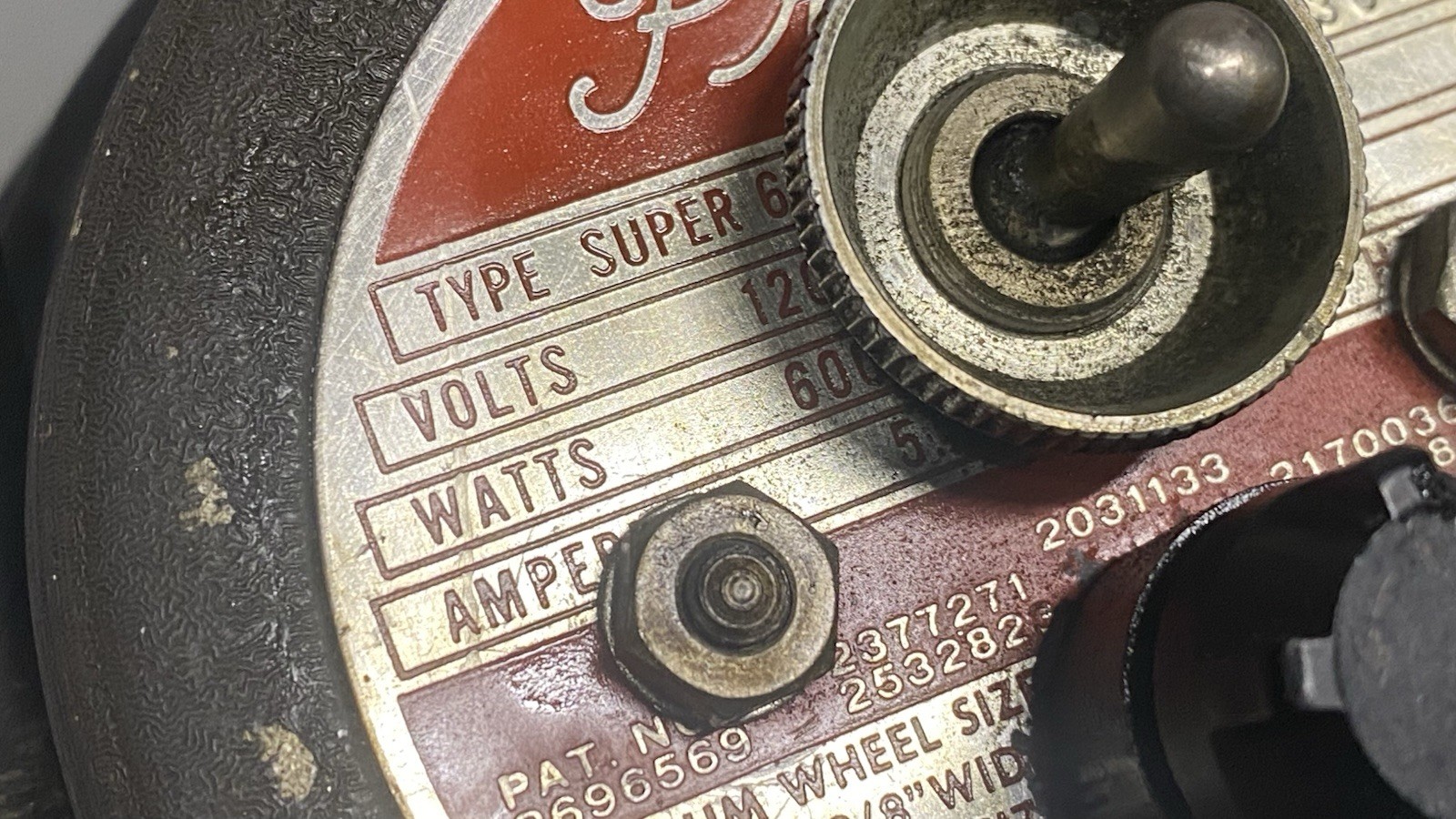 Precise Super 65 Lathe Tool Post Grinder Motor 1/2 Hp 45,000 RPM Made In USA